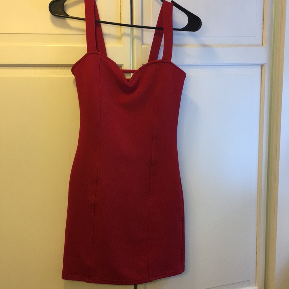 red dress